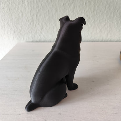 Minimalist Modern Australian Shepard Figure – 3D Printed Dog Sculpture
