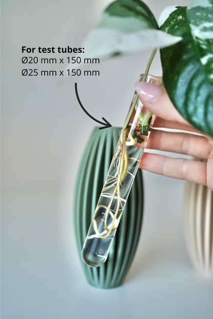 EGGIA Plant Pot Propagation Vase – Glass Insert Tube