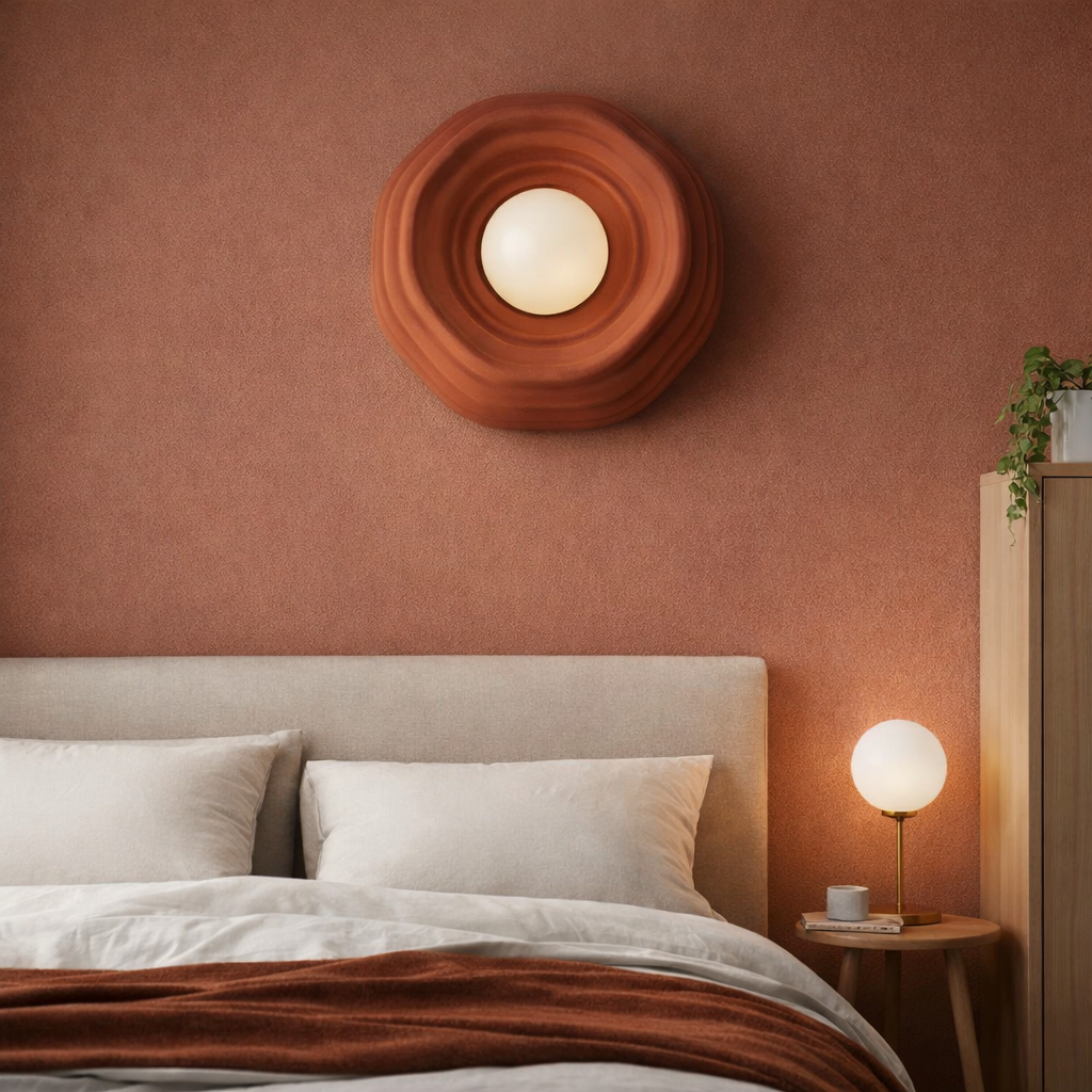 Water Drop Wall Sconce – Rechargeable Cordless LED Light | Renter-Friendly 3D-Printed Modern Lamp