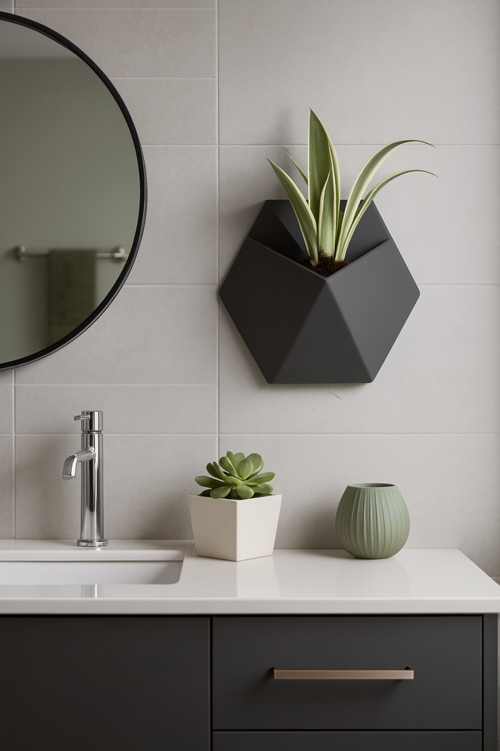 Wall-Mounted Minimalist Plant Pot "Stealth"