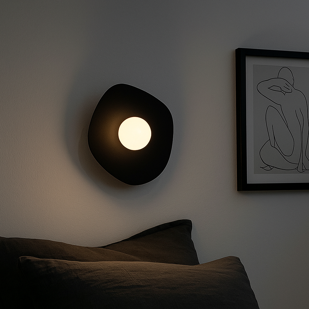 Cordless Wall Sconce - Renter Friendly & Rechargeable LED - "The Pearl"