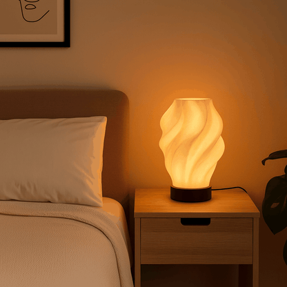 Sinister Select Shwoos Lamp modern eco-friendly 3D-printed LED table lamp with coastal shell design