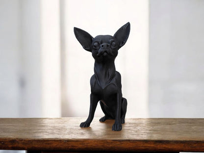 Minimalist Modern Australian Chihuahua Figure – 3D Printed Dog Sculpture