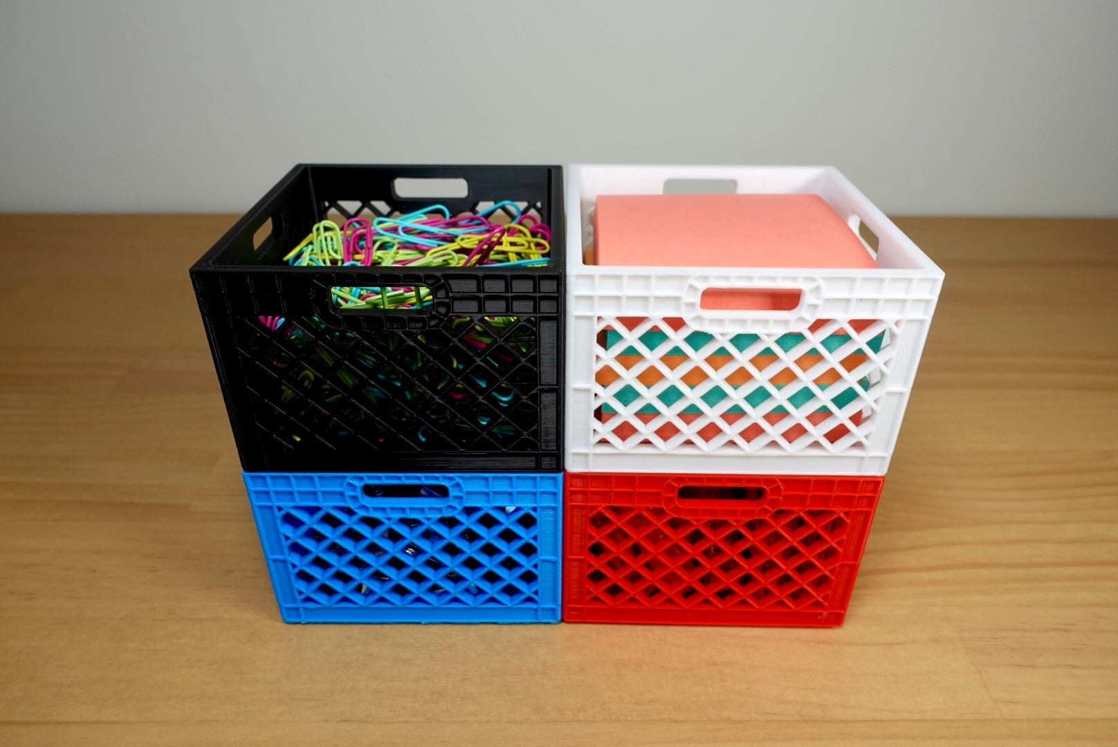 Mini milk Crate organiser