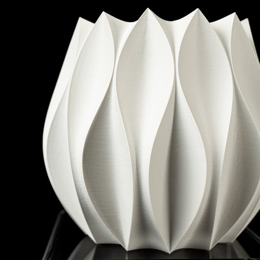 Petal Sculptural Planter – Modern 3D-Printed Design include tray