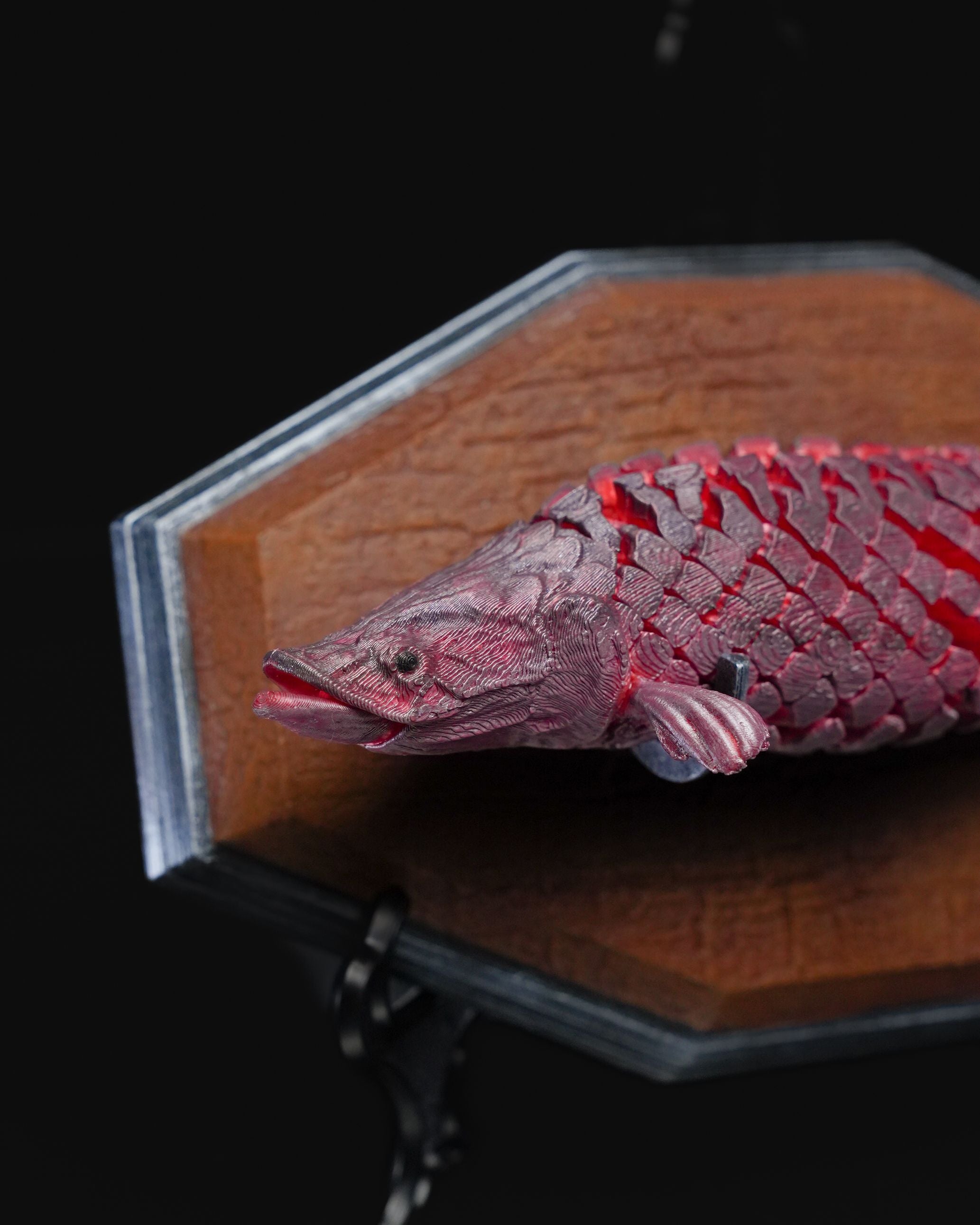 Pirarucu 3D Printed Fish - Realistic Deep Sea Fish Toy - Articulated Fidget Toy for Desk - Tropical Fish Collectible - Quiet Fidget Toy for Adults