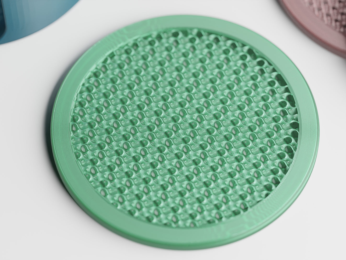 Gyroa Coaster Set – Sculptural Modern Coasters with Holder