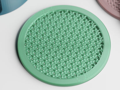 Gyroa Coaster Set – Sculptural Modern Coasters with Holder