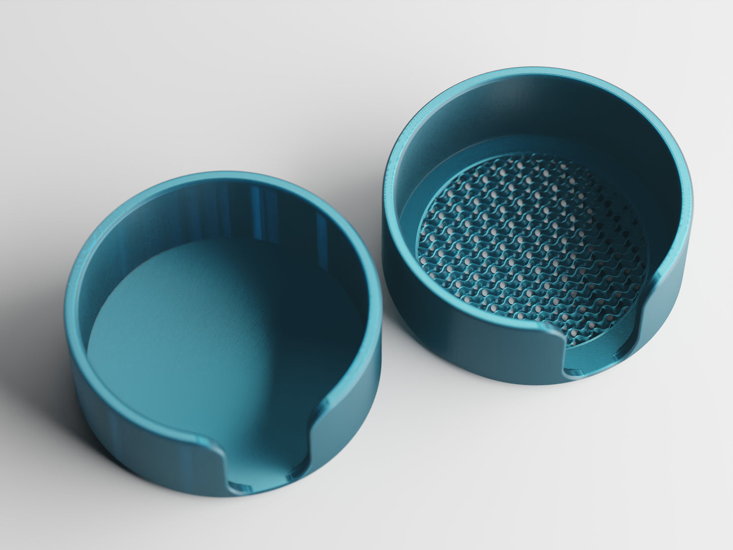 Gyroa Coaster Set – Sculptural Modern Coasters with Holder