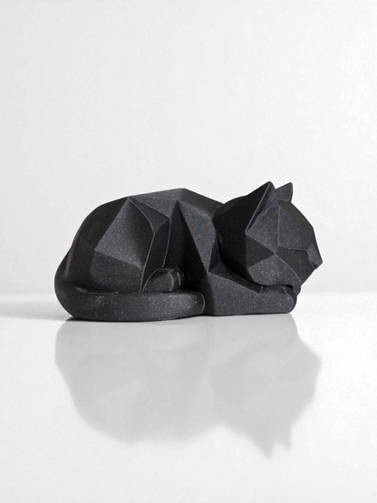 Cute Waiting Low Poly Kitten