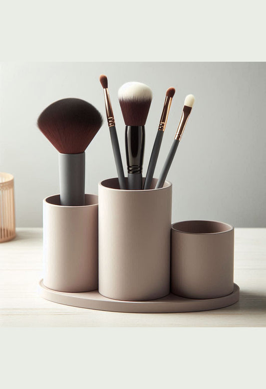 Modern Makeup & Brush Organizer – Sleek & Stable Design