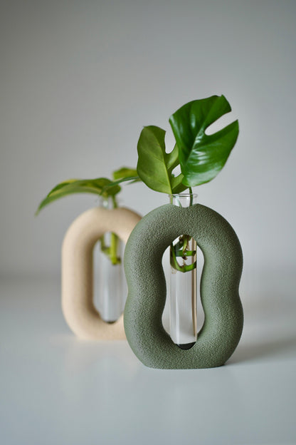 OVALINEO Plant Pot Propagation Vase – Minimalist Test Tube Holder