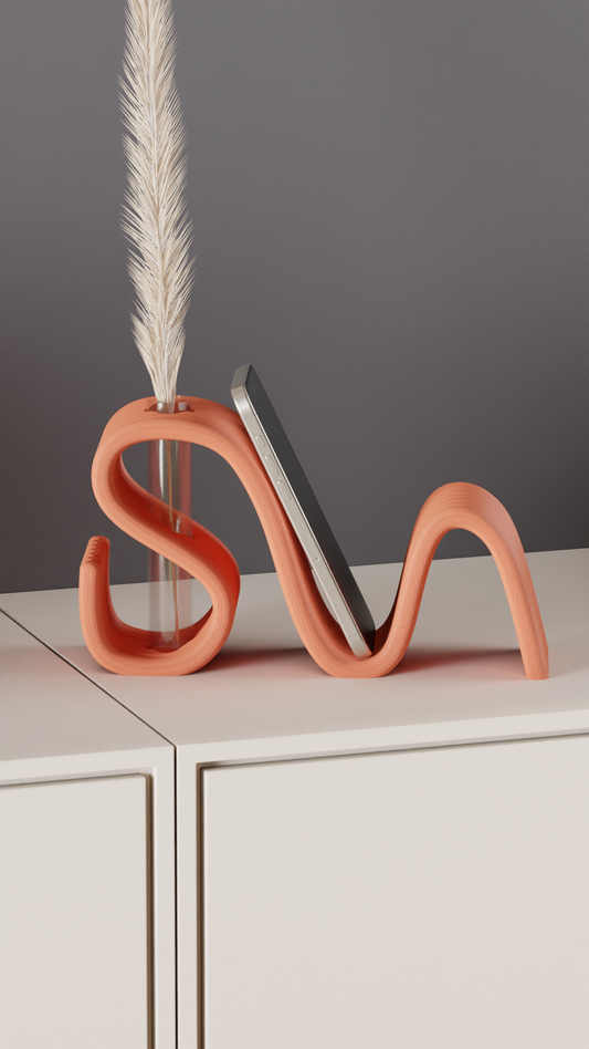 Phone and book rest with Propagation vase