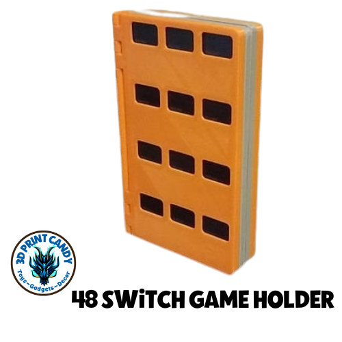 3D Printed Nintendo Switch Game Holder – Holds 48 Games | Stylish & Compact Storage