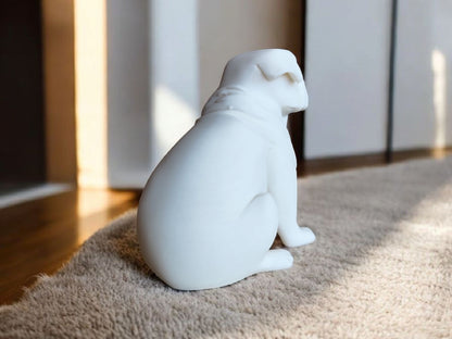 Chubby Minimalist Pug Sculpture – Playful & Modern