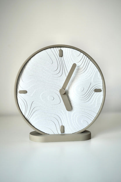 Sculptural Topography-Inspired Clock