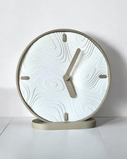 Sculptural Topography-Inspired Clock