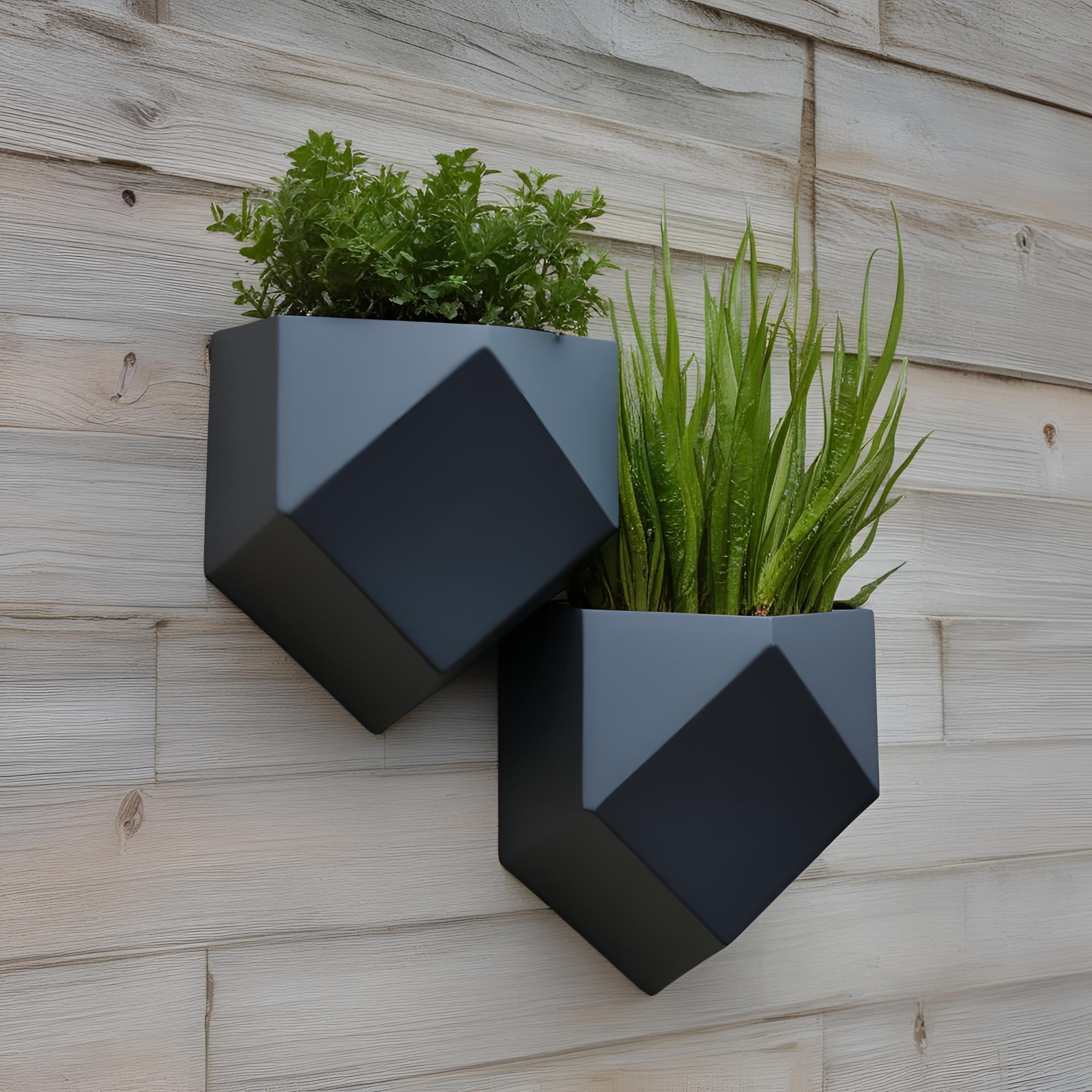 Modern Low Poly Wall Planter Pot