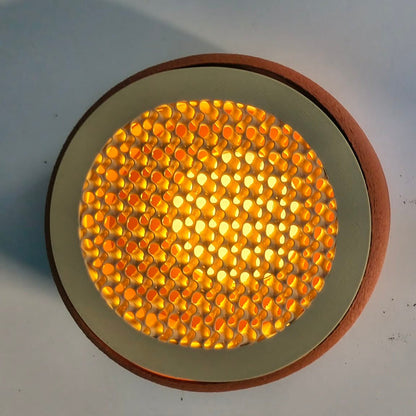Honeycomb Glow Wall Sconce – Cordless, Renter-Friendly Ambient Light