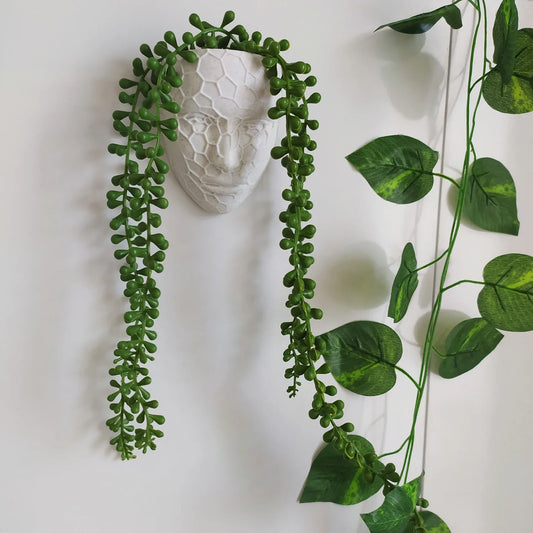 Cyber Goddess Woman Head Planter – Modern Sculptural Face Pot | Sinister Style