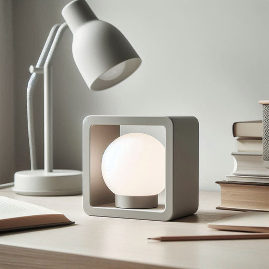 Designer Framed Ball Lamp with USB LED Light