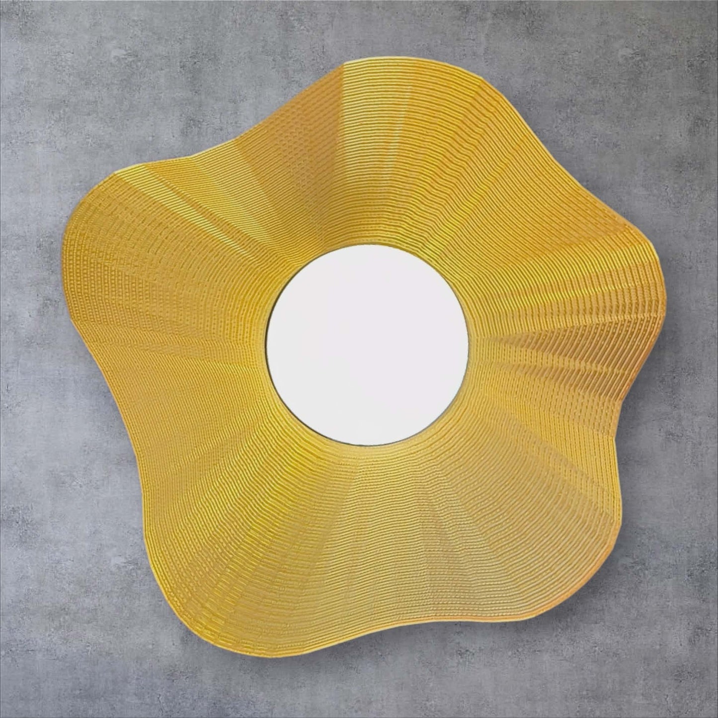 Art Deco Wall Light - Cordless Sunburst Sconce - "The Splash"