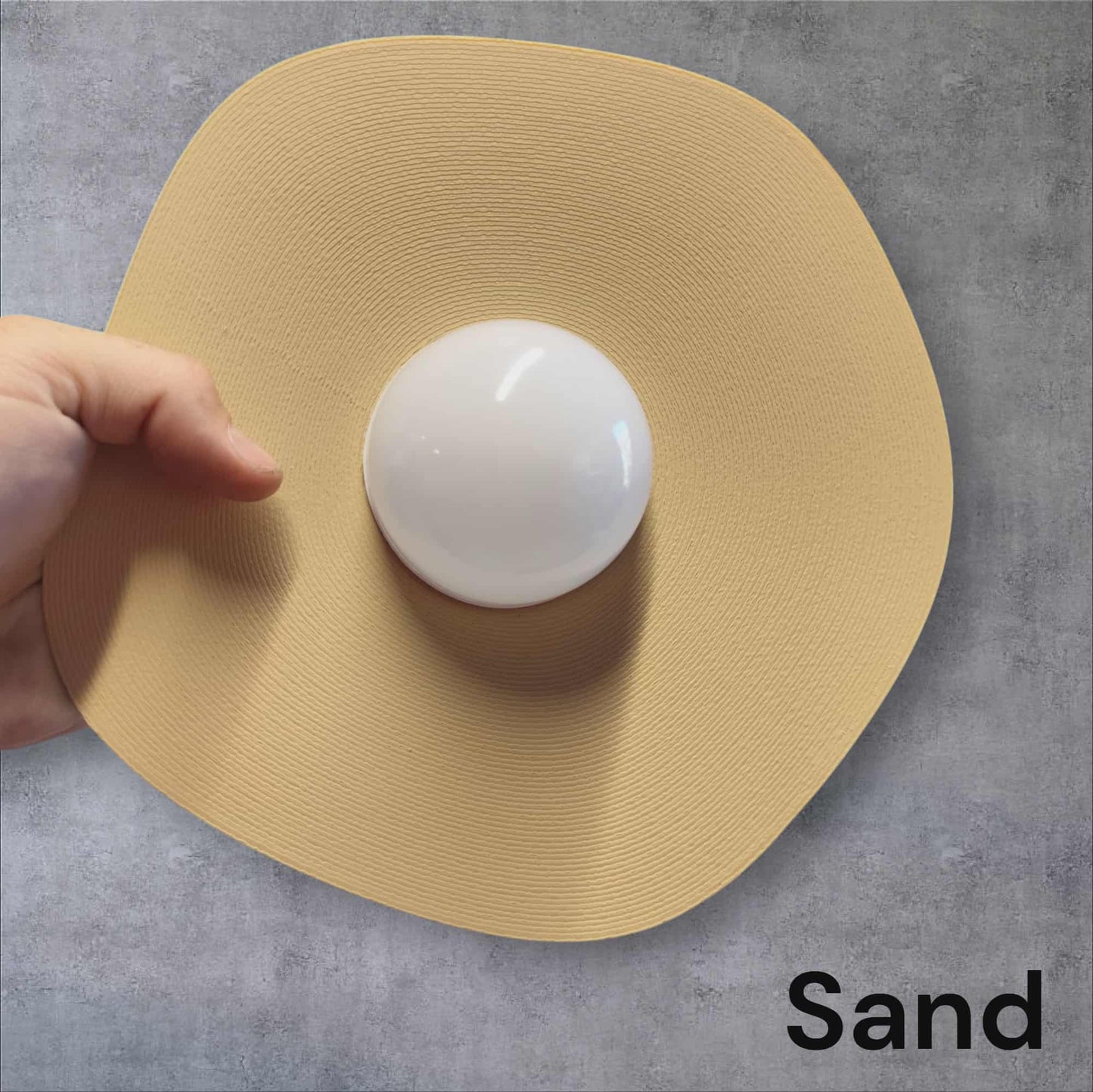 Cordless Wall Sconce - Renter Friendly & Rechargeable LED - "The Pearl"