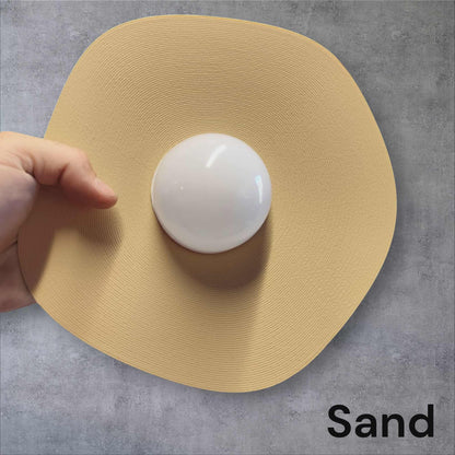 Cordless Wall Sconce - Renter Friendly & Rechargeable LED - "The Pearl"