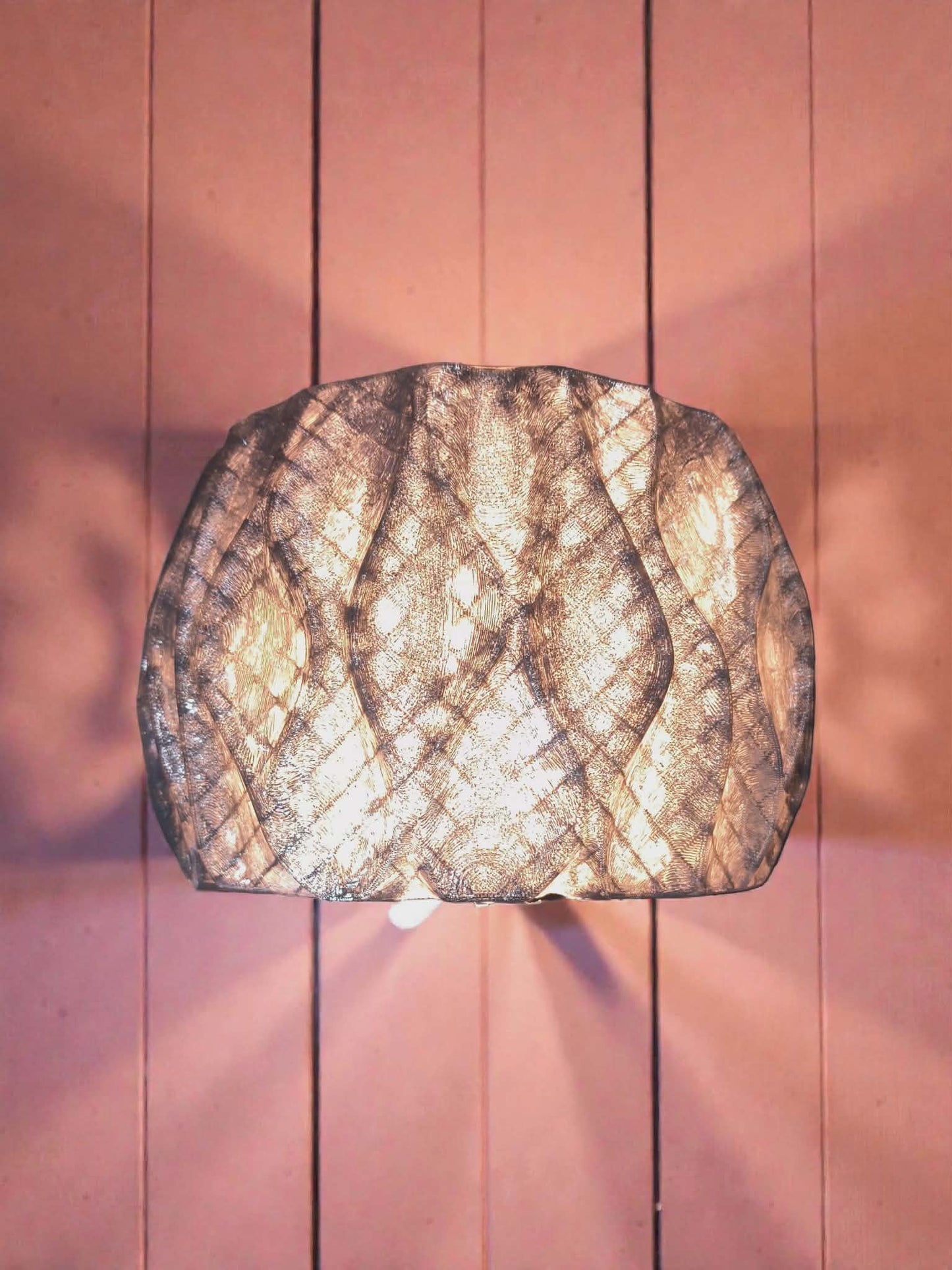 Luna Weave Wireless Wall Sconce – Modern Bedside Wall Light | No Wiring, Warm Ambient Glow