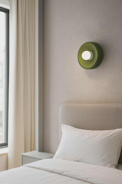 Ribbed Modern Wall Sconce with Rechargeable Light is renter friendly, 3D printed, cordless and LED.