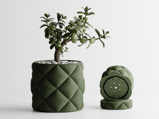 Inflated Fabric Style Planter Pot