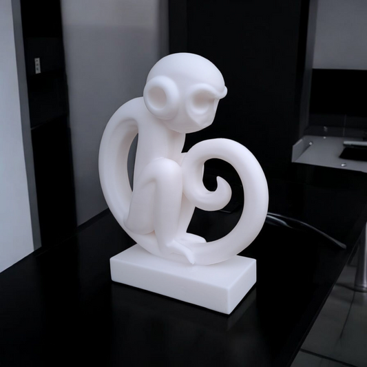 Minimalist Monkey Magic Sculpture
