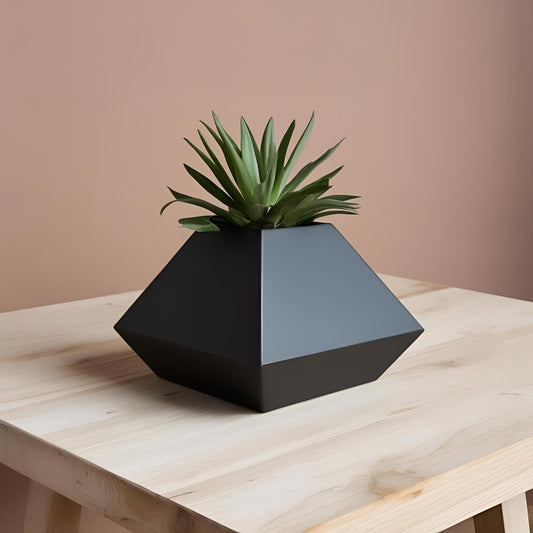 Modern Minimalist Pyramid Planter Decor Vessel