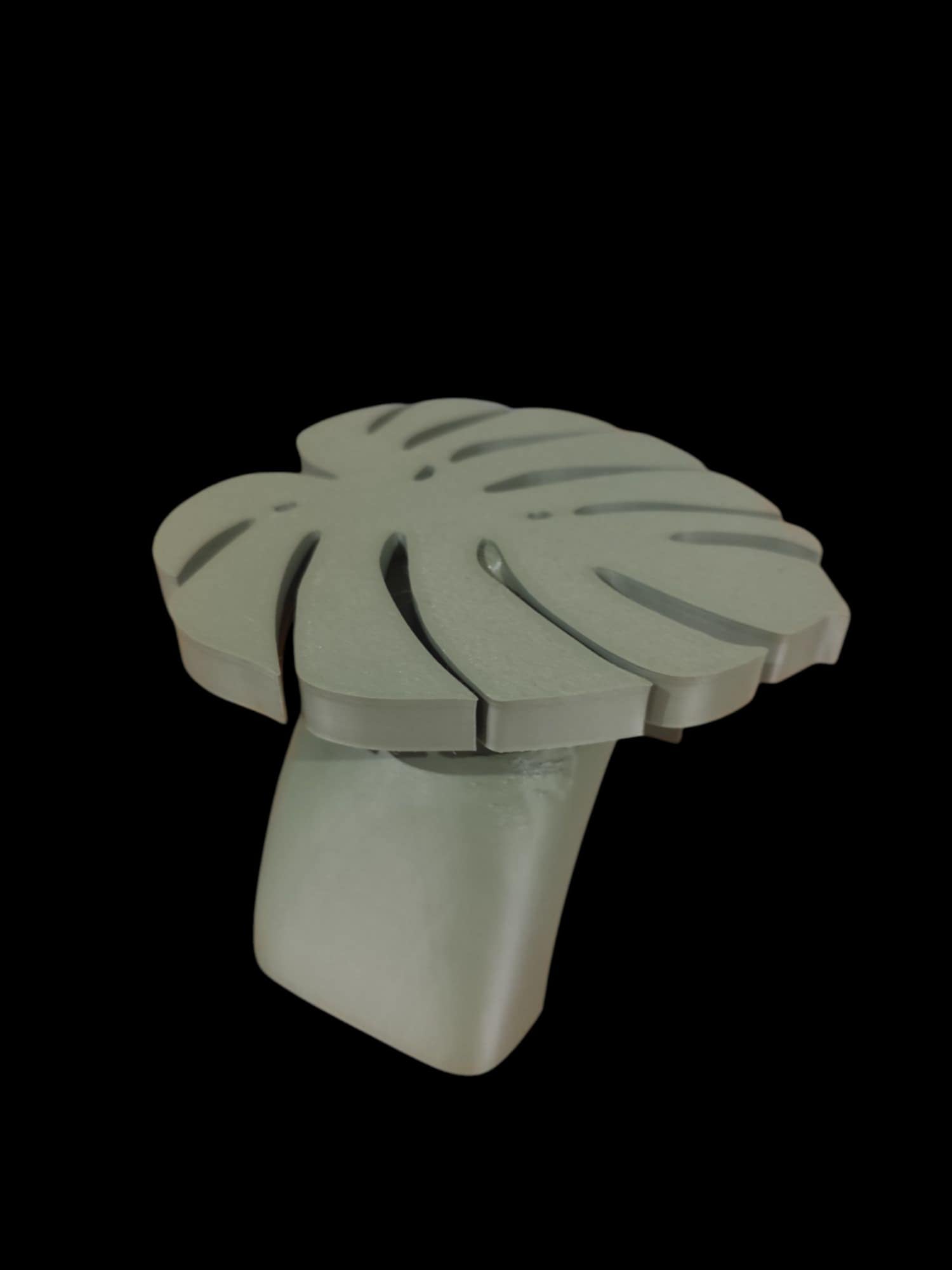 monstera leaf plant stand