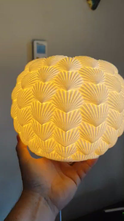 Sinister Select Shell Lamp – Hand-Printed in Perth | Modern cordless LED Table Lamp