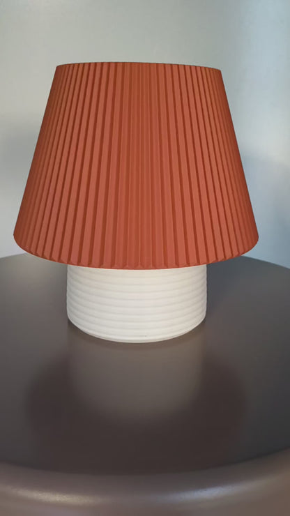 The Ember Mini — Cordless Ribbed LED Table Lamp