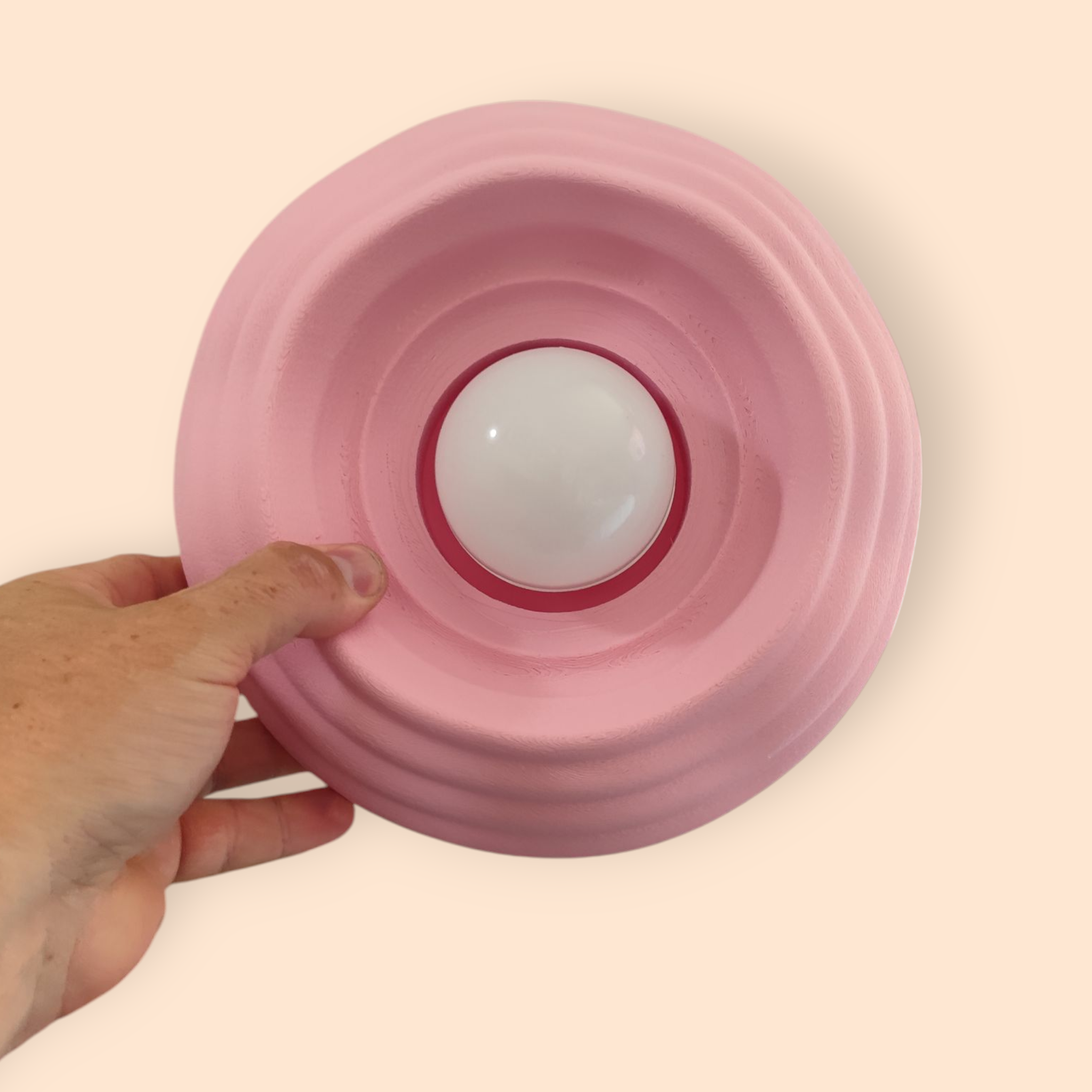 Water Drop Wall Sconce – Rechargeable Cordless LED Light | Renter-Friendly 3D-Printed Modern Lamp