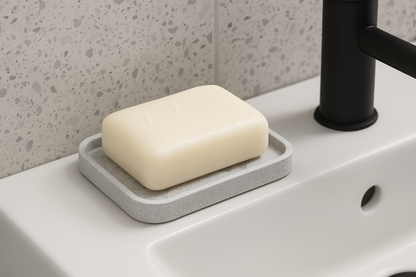 Sinister Select Modern Soap Holder – Minimalist Sink Tray for Bathroom or Kitchen