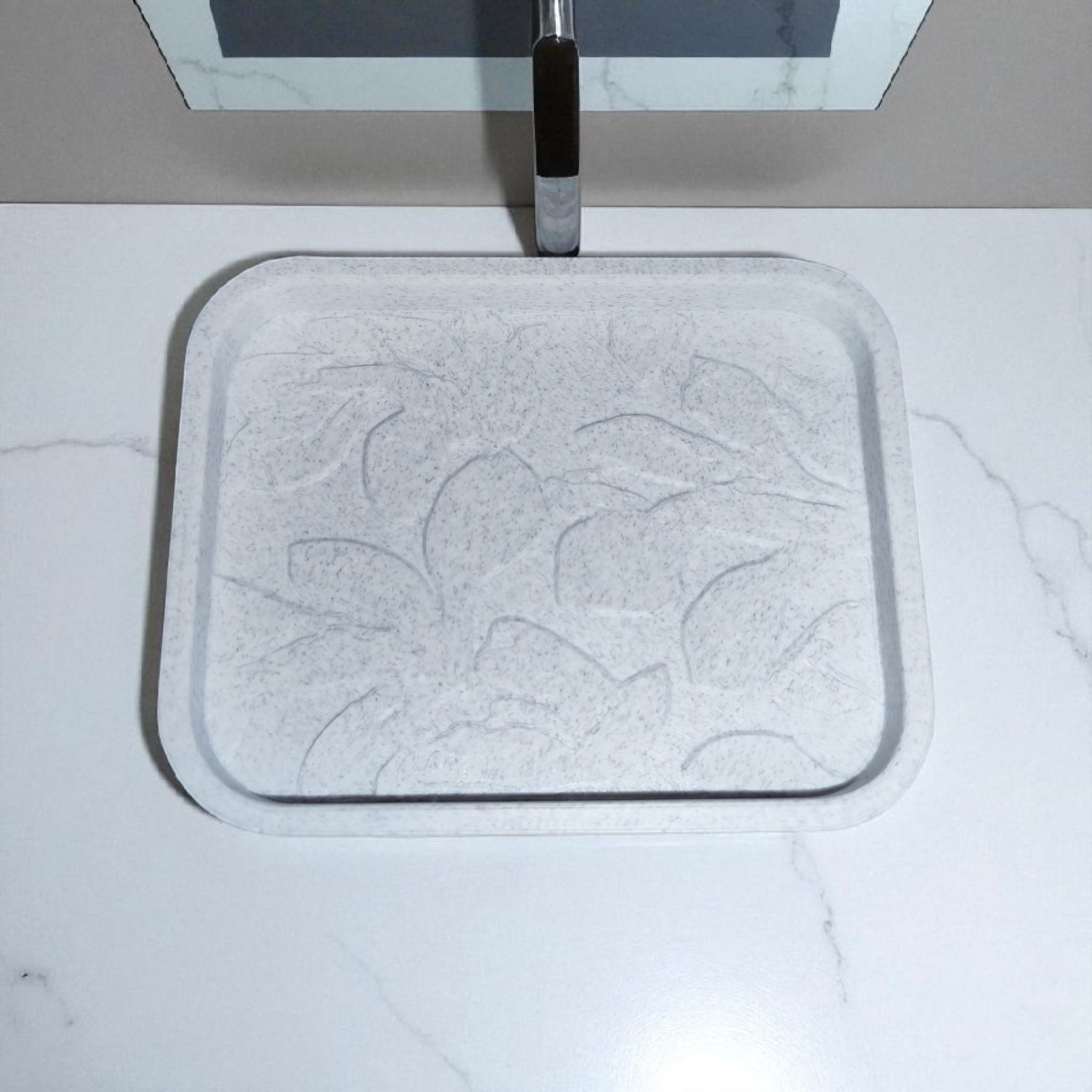 Sinister Select Modern Soap Holder – Minimalist Sink Tray for Bathroom or Kitchen