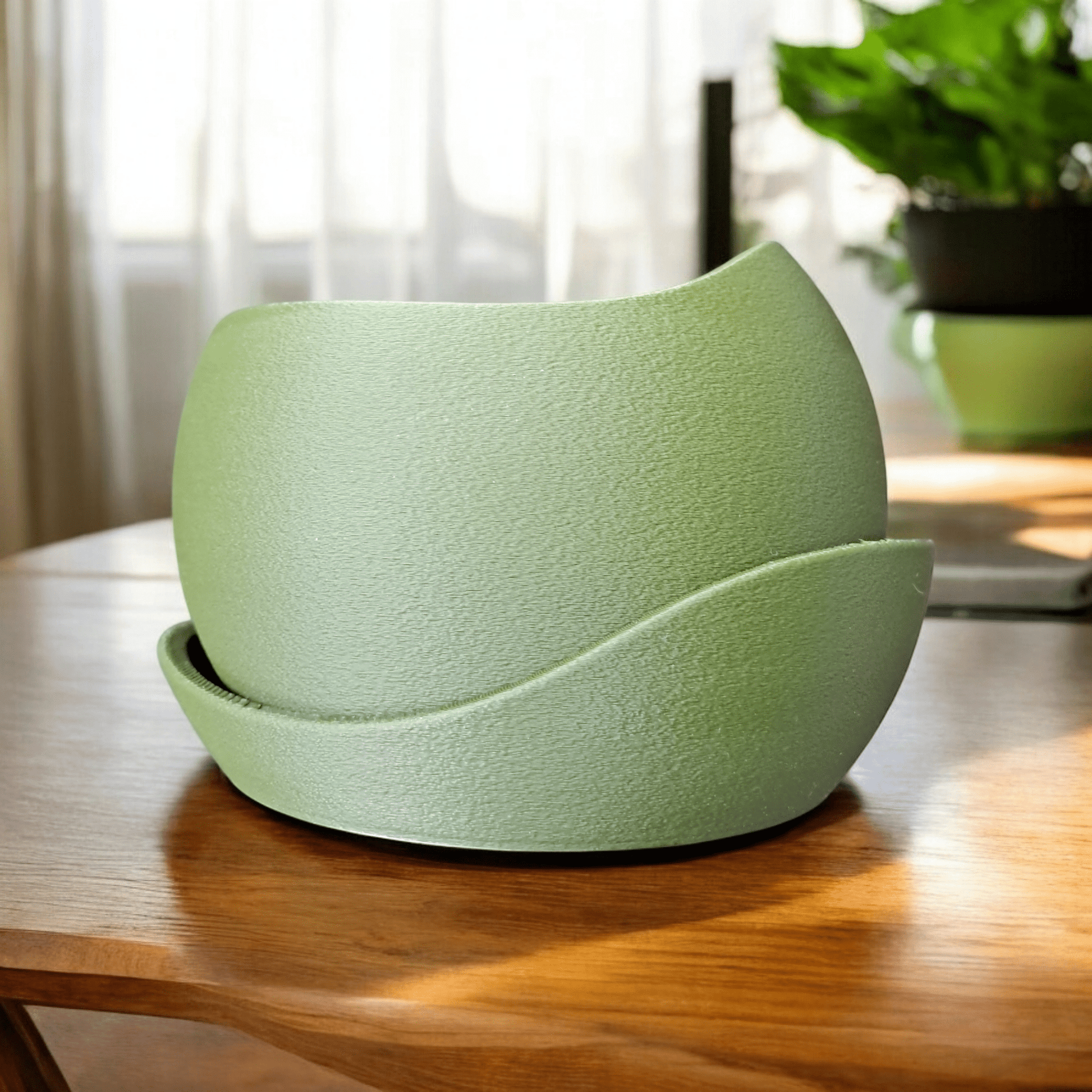 Shark Skin Plant Pot with Saucer – Bringing Texture to Your Green Space
