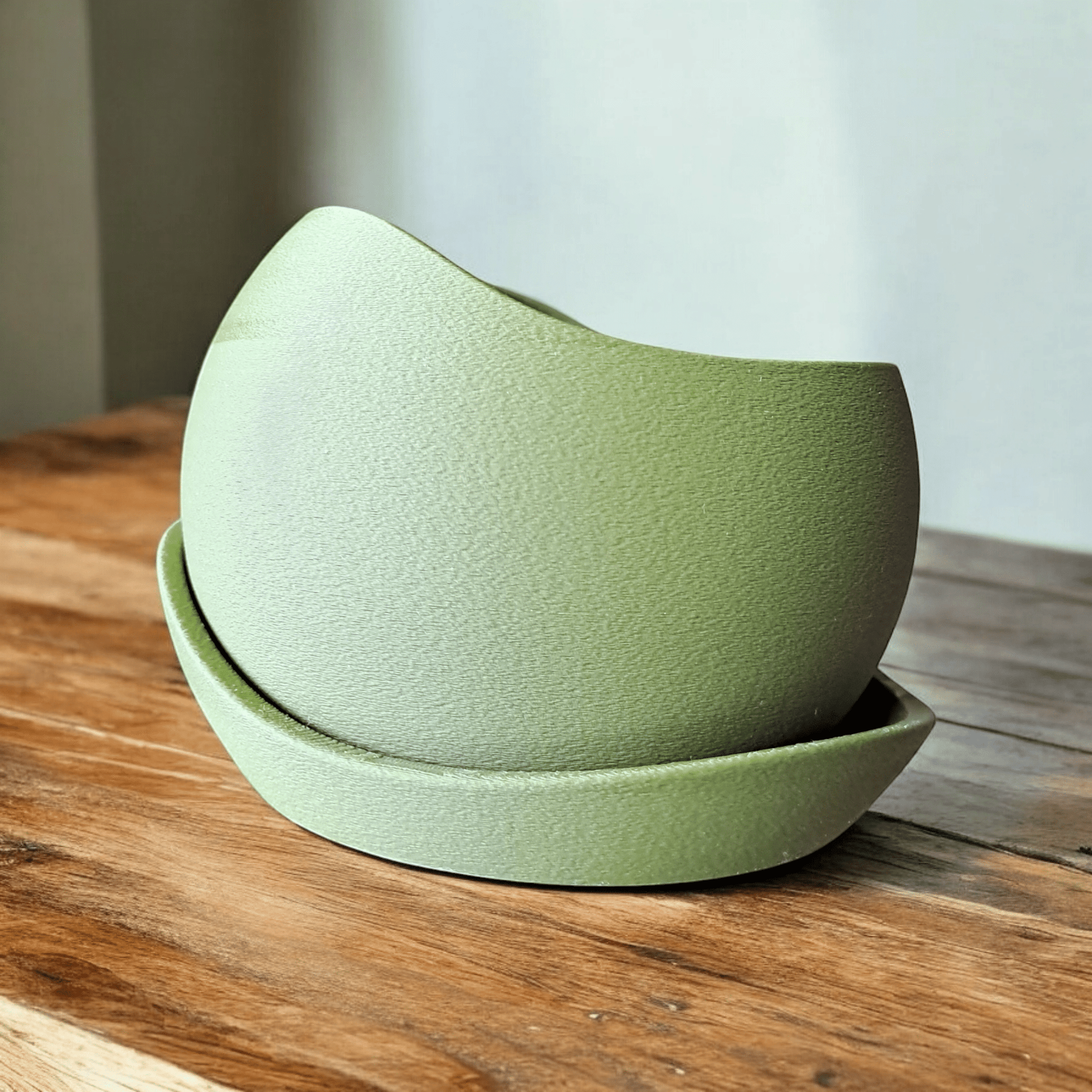 Shark Skin Plant Pot with Saucer – Bringing Texture to Your Green Space