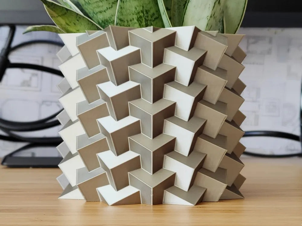 Sinister Select Pyrite Cube Crystal Plant Pot