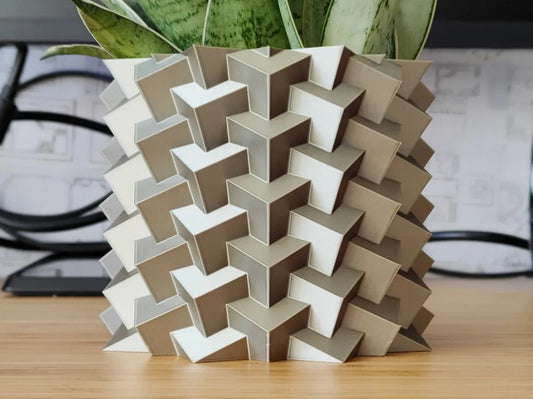 Sinister Select Pyrite Cube Crystal Plant Pot