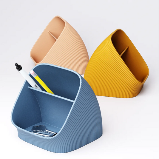 Small Simple Desk Organizer – Two-Section Design | Made from Sustainable PLA