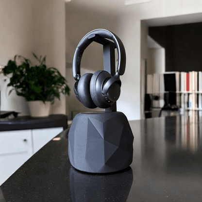 TheRock – A Headphone Stand that’s Low-Poly High-Style and Built Like a Tank