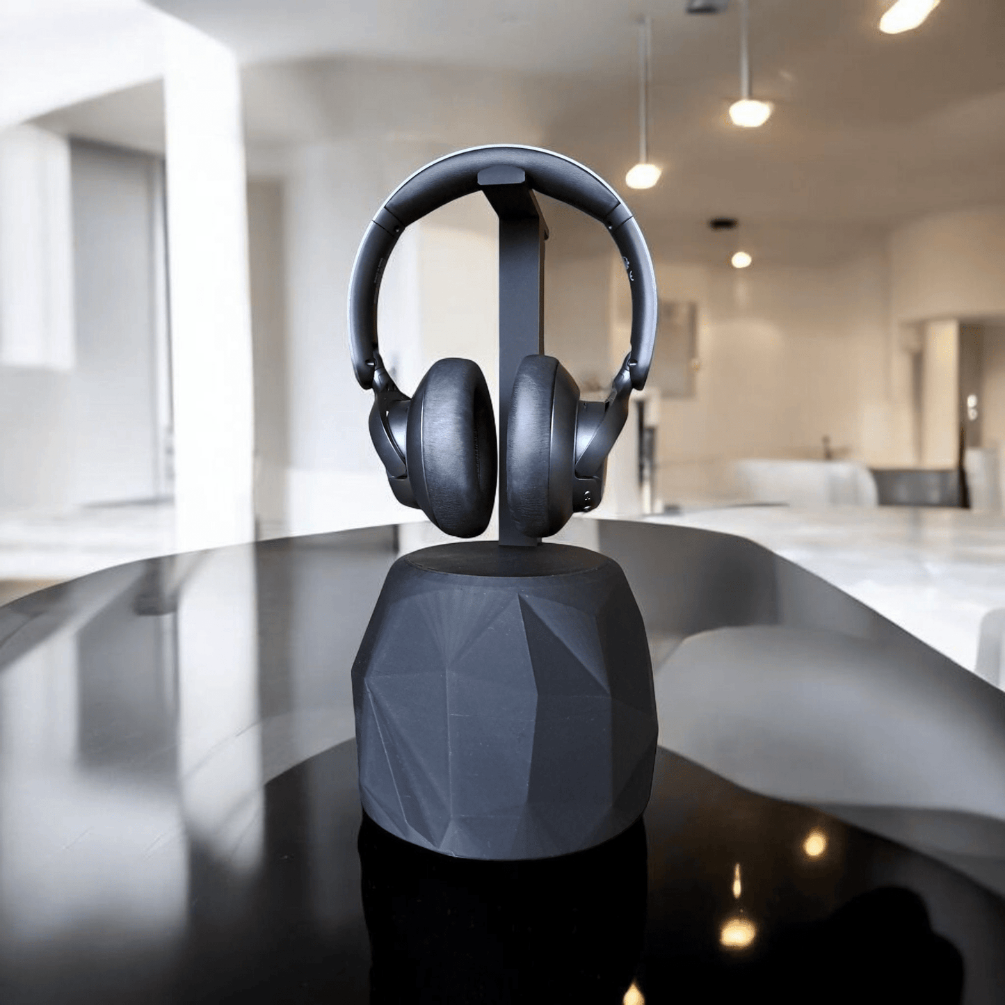 TheRock – A Headphone Stand that’s Low-Poly High-Style and Built Like a Tank