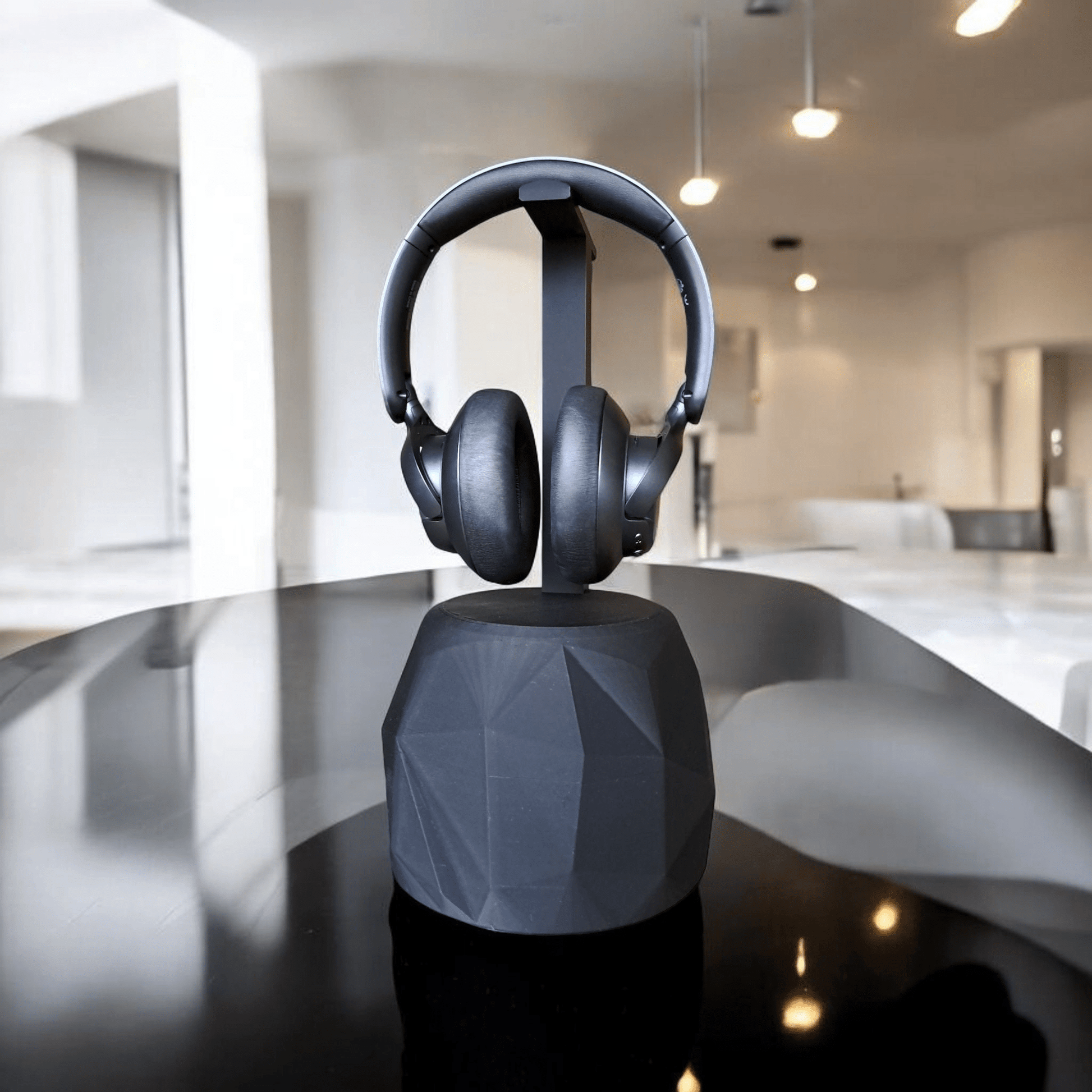 TheRock – A Headphone Stand that’s Low-Poly High-Style and Built Like a Tank
