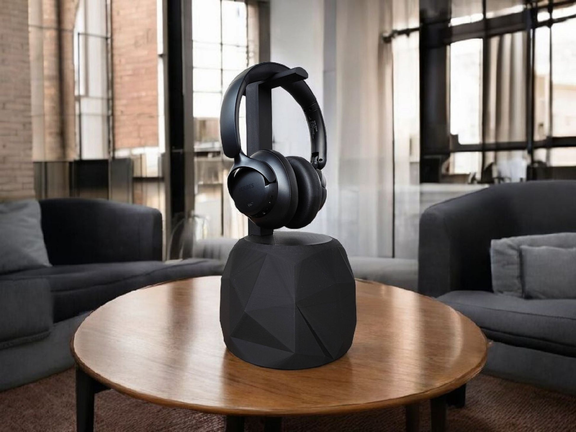 TheRock – A Headphone Stand that’s Low-Poly High-Style and Built Like a Tank