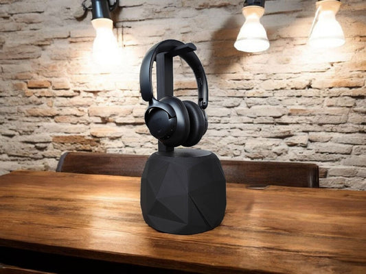 TheRock – A Headphone Stand that’s Low-Poly High-Style and Built Like a Tank