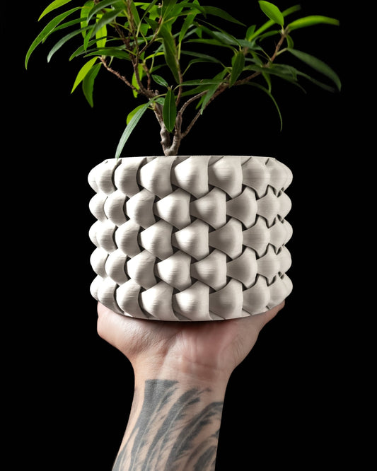 Tri-Weave Planter Pot inc tray – Unique Biodegradable and Perfect for Any Space
